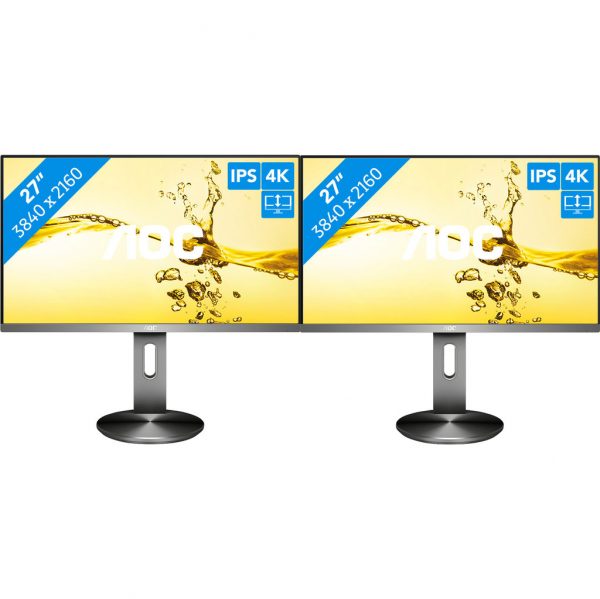 2x AOC U2790PQU Bildschirm