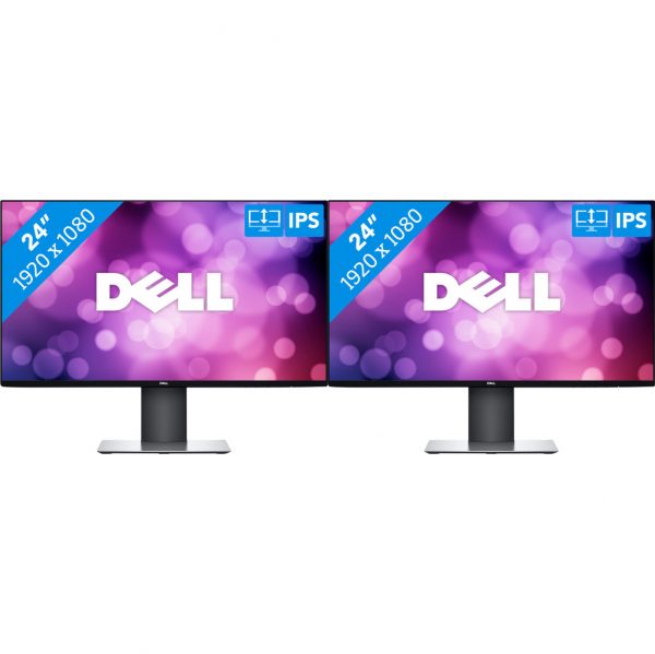 2x Dell UltraSharp U2419H Bildschirm