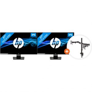 2x HP 27w + NewStar FPMA-D550DBLACK Bildschirm