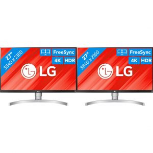 2x LG 27UL650 Bildschirm