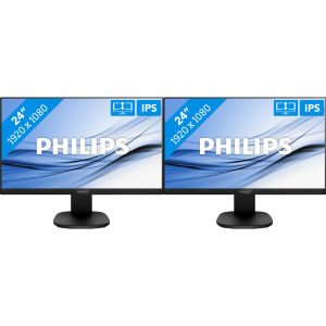 2x Philips 243S7EHMB/00 Bildschirm