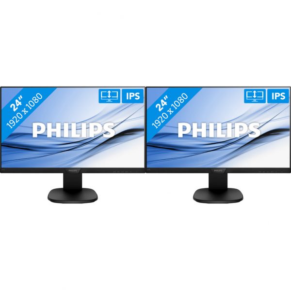 2x Philips 243S7EHMB/00 Bildschirm