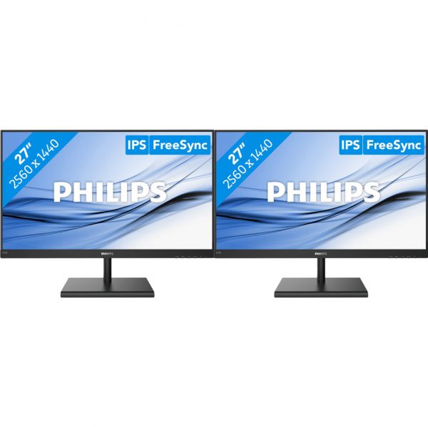 2x Philips 275E1S/00 Bildschirm