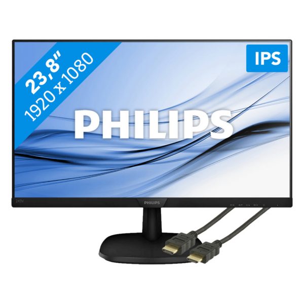 Philips 243V7QDAB + HDMI-Kabel Bildschirm