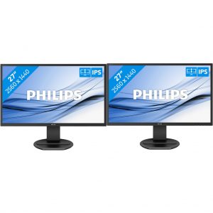 2 x Philips 272B8QJEB/00 Bildschirm