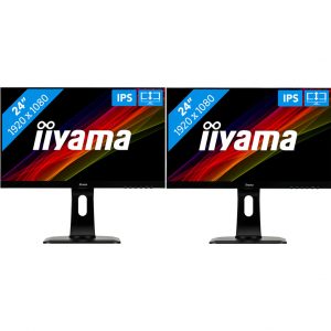 2x iiyama ProLite XUB2492HSU-B1 Bildschirm