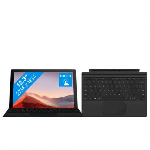 Microsoft Surface Pro 7 - i7 - 16 GB - 256 GB Black + Microsoft Go 2 Type Cover